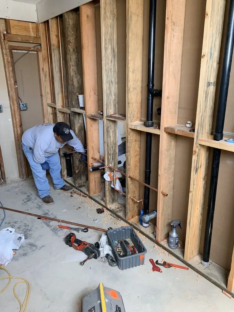 Commercial rough-in plumbing for Trenchless Sewer Repair in Austin